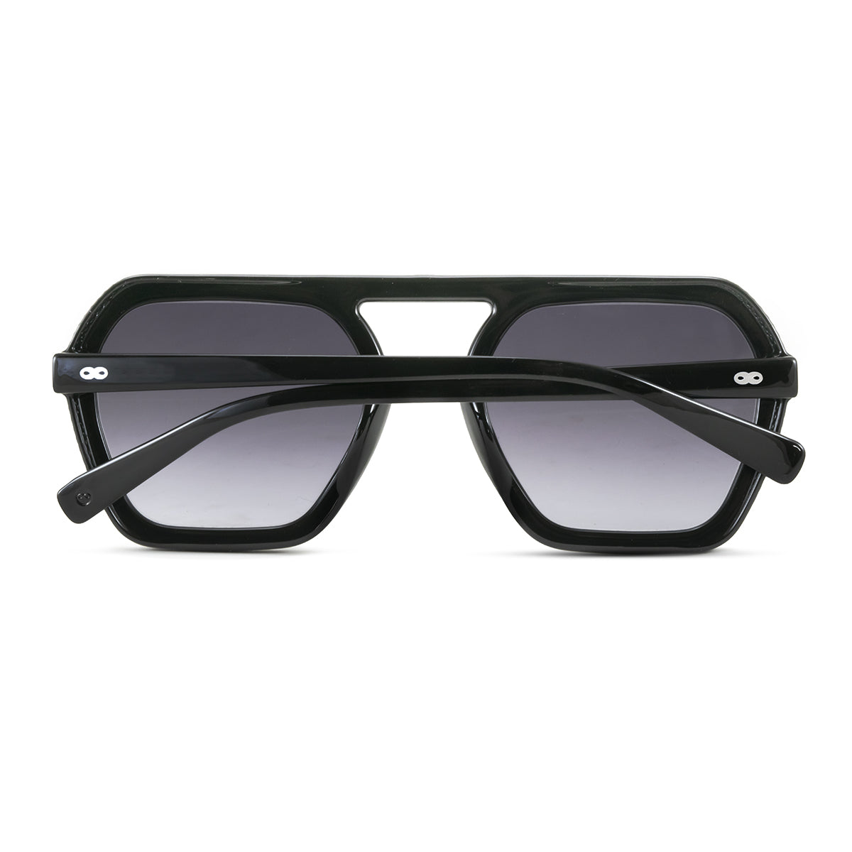 Lyon Negro Brillo Lente Gris Degrade