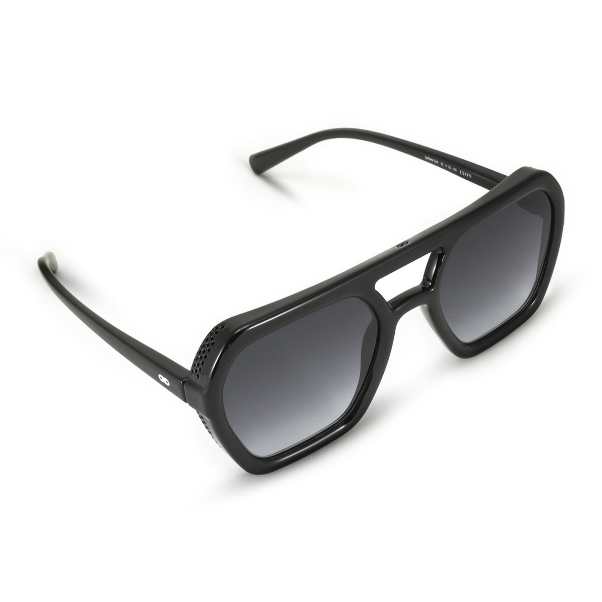 Lyon Negro Brillo Lente Gris Degrade