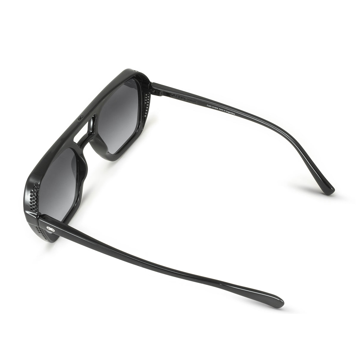 Lyon Negro Brillo Lente Gris Degrade