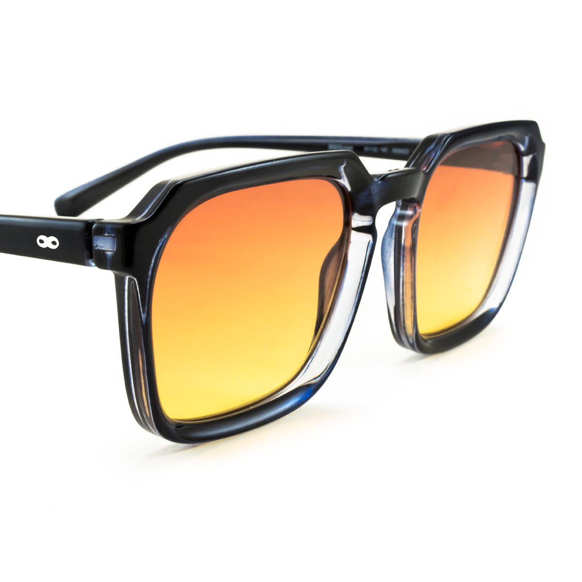 Monaco Translúcido Negro Lente Sunset Degrade