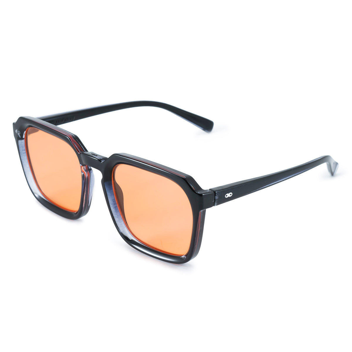 Monaco Translúcido Negro Lente Naranja