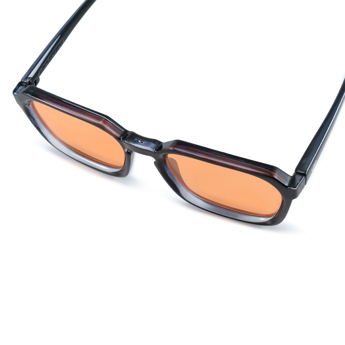 Monaco Translúcido Negro Lente Naranja