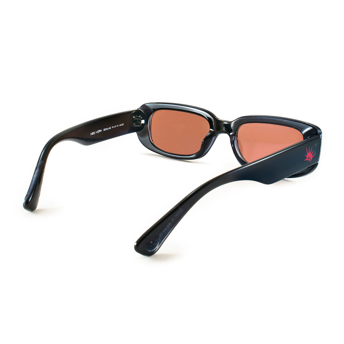 New York Translucido Negro Lente Rosa Espejada