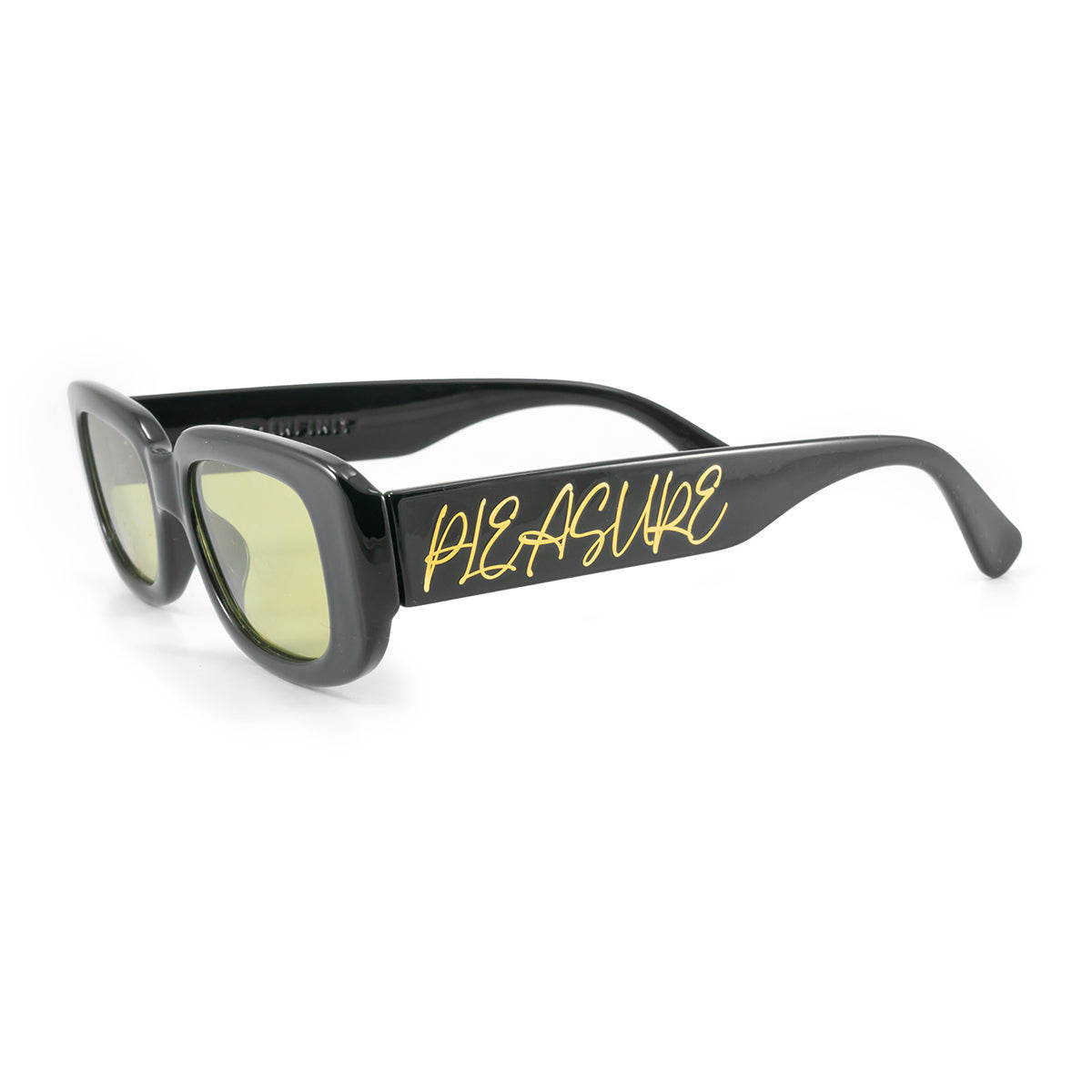 New York Negro Brillo Lente Verde Pleasure Dorado - imagen 1
