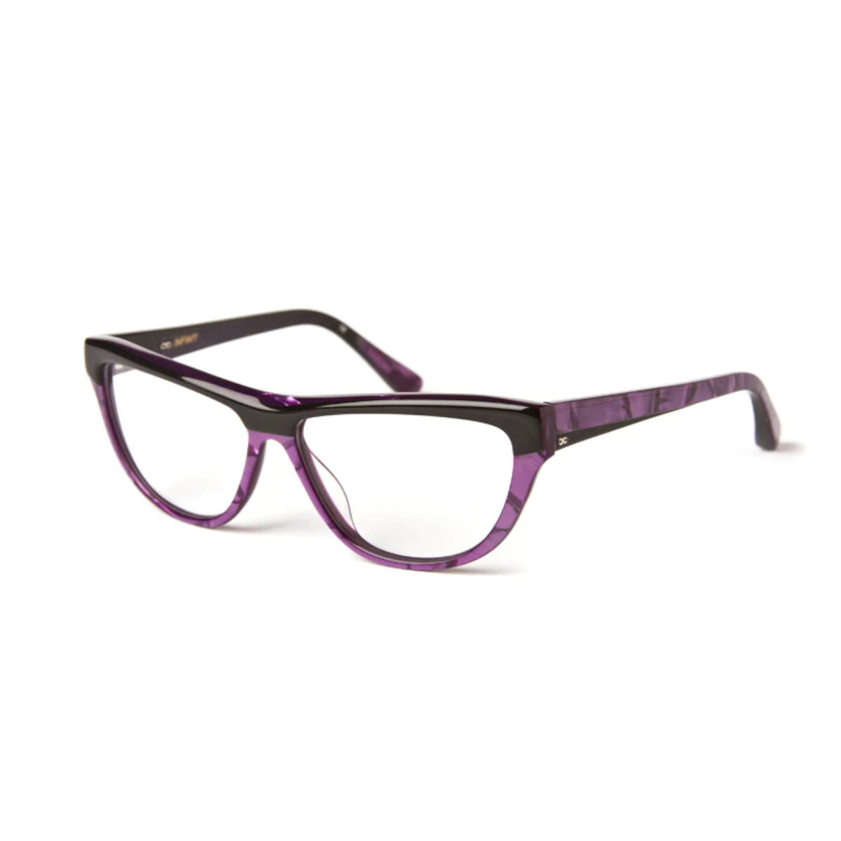 Armazon Lupe Negro Brillo Violeta Nacar