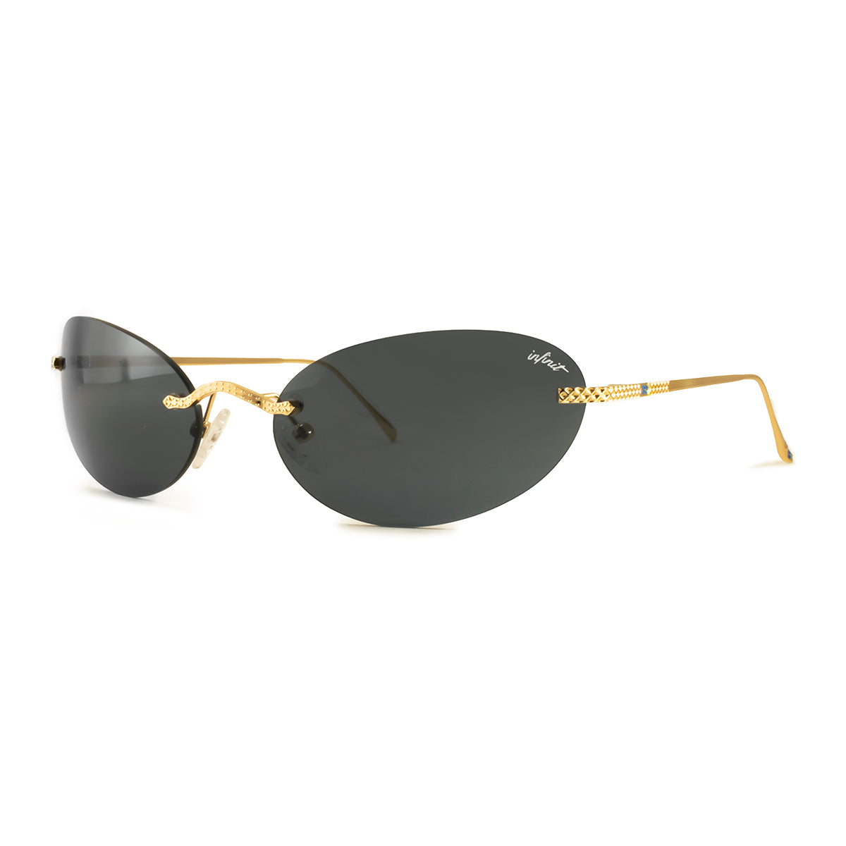 Aero Oval Gold Lente Gris