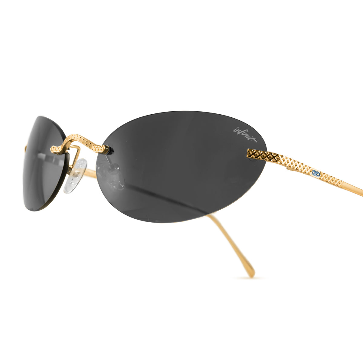 Aero Oval Gold Lente Gris