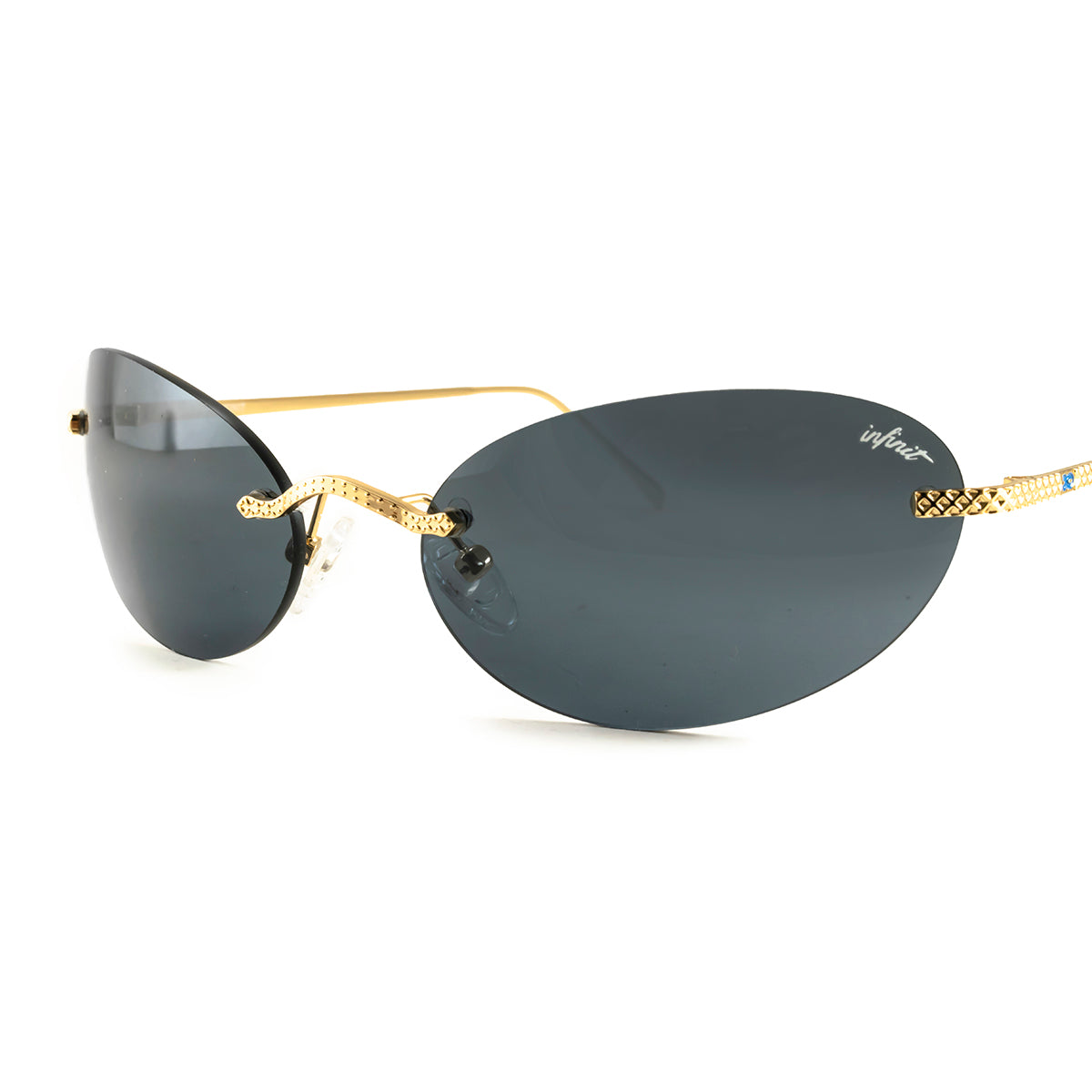 Aero Oval Gold Lente Gris