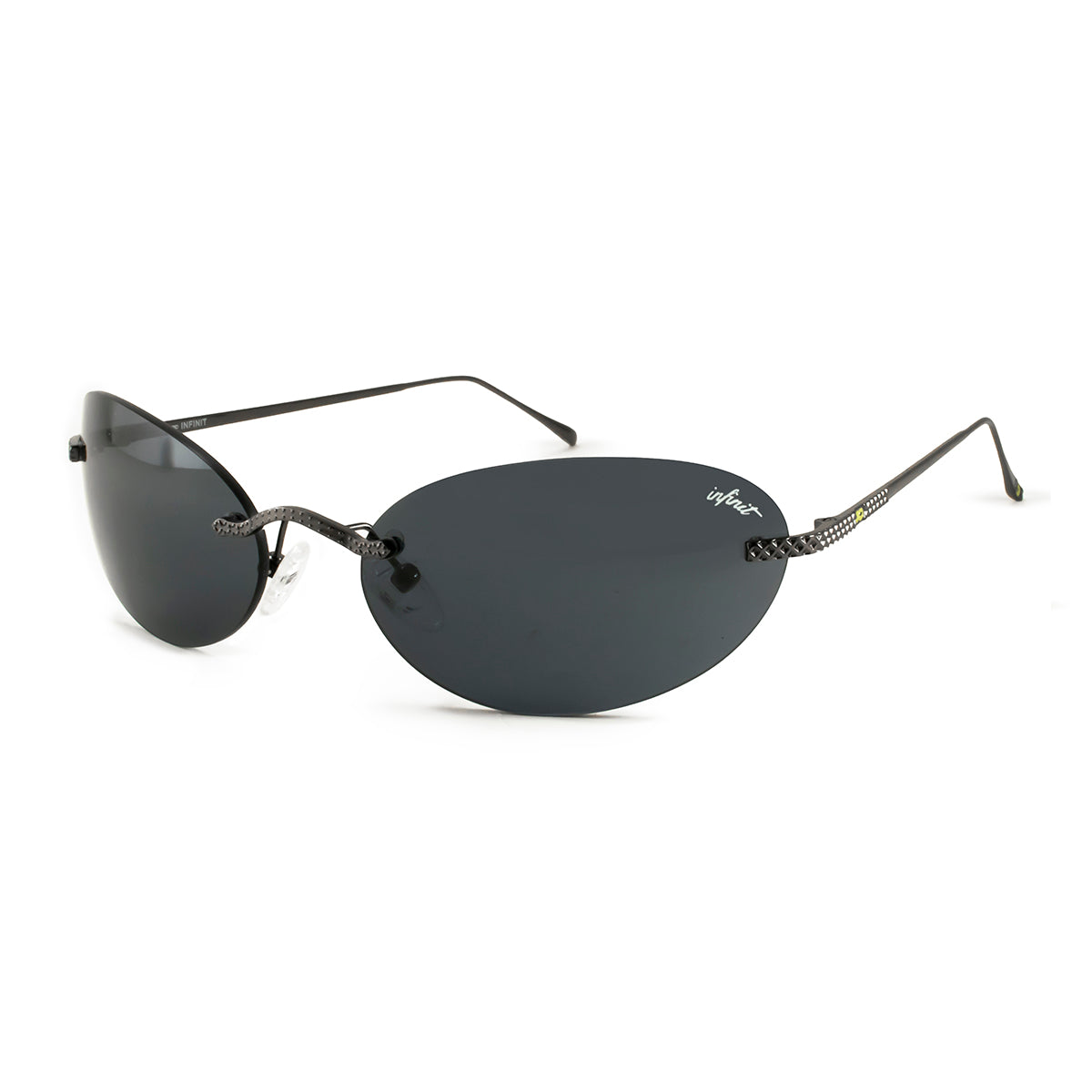 Aero Oval Gris Plomo Lente Gris