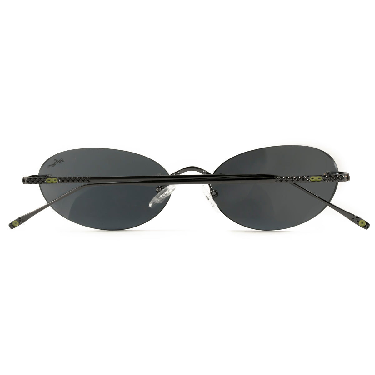 Aero Oval Gris Plomo Lente Gris