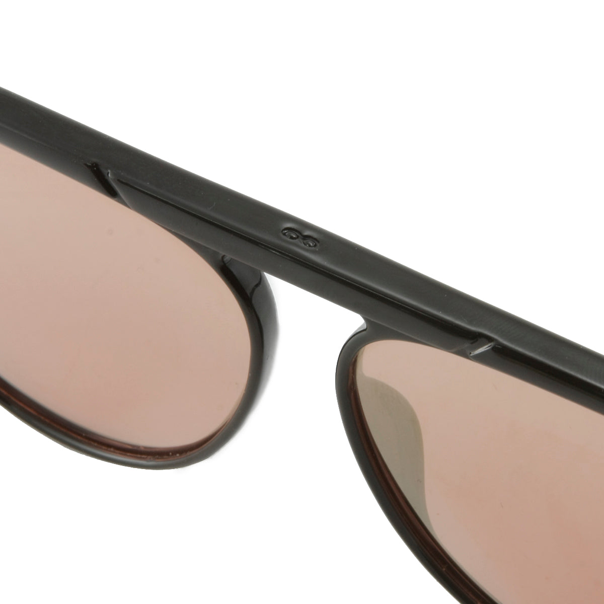 Paris Negro Brillo Lente Espejada Rosa