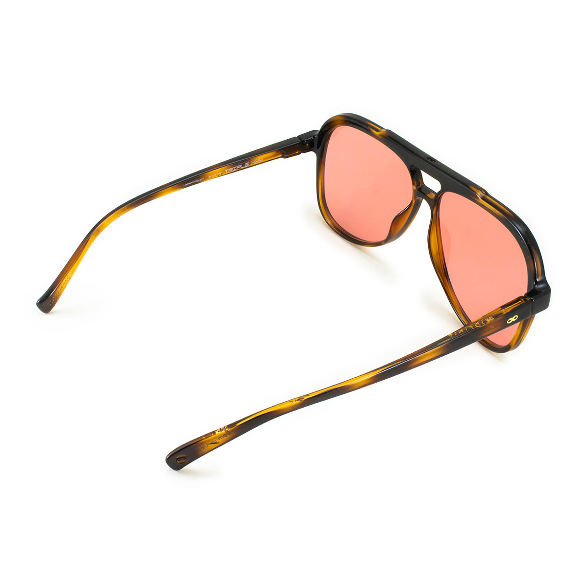 Anteojos De Sol Triple Xxx Carey Lente Rosa