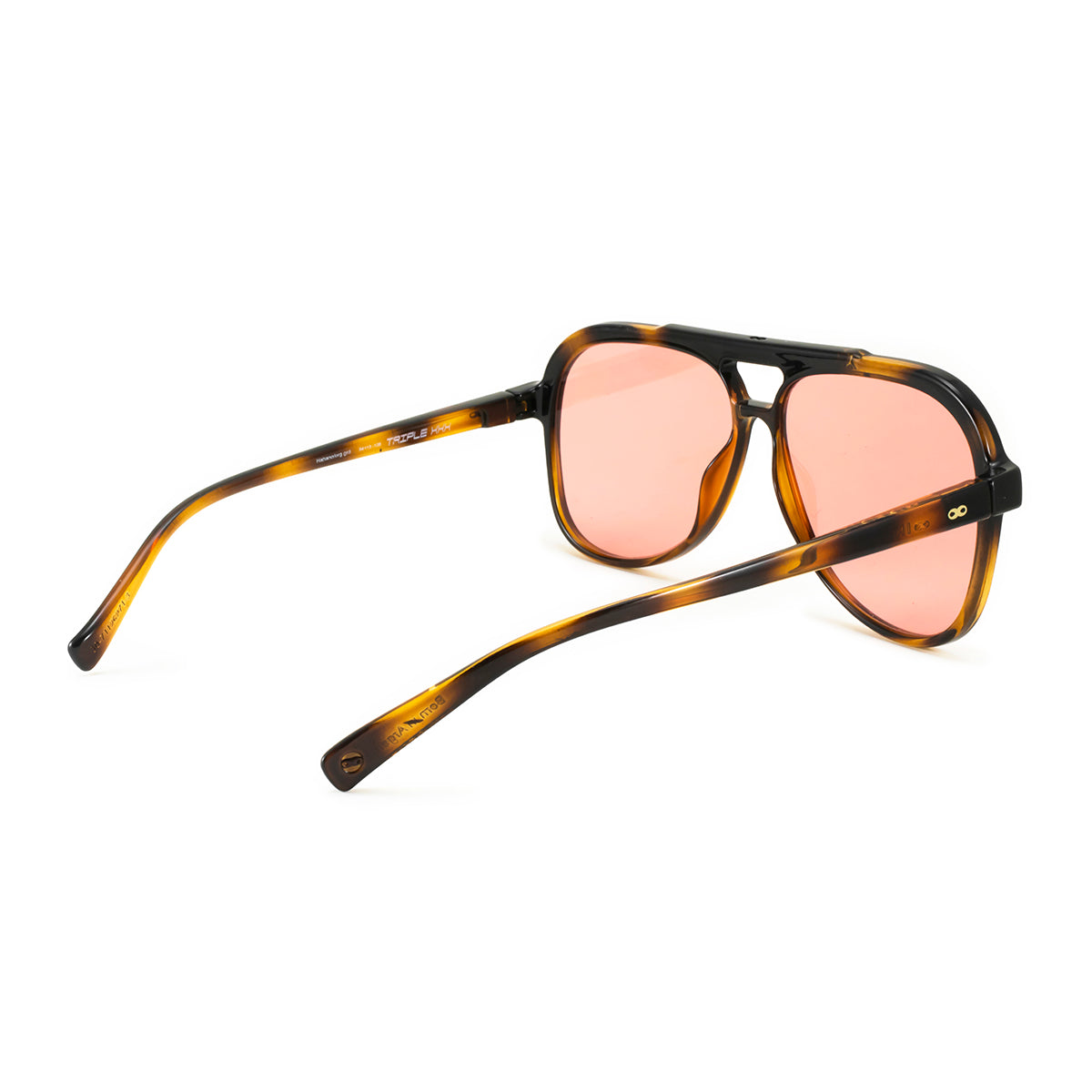 Anteojos De Sol Triple Xxx Carey Lente Rosa