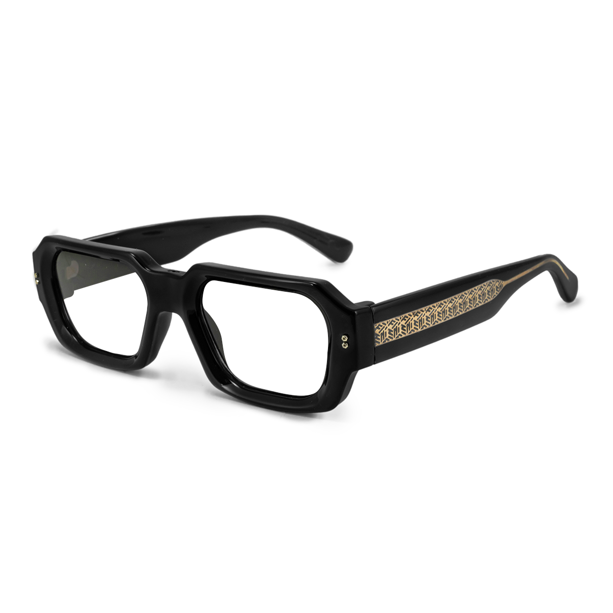 Anteojos Filtro Luz Azul Bronx Premium Series Negro Brillo