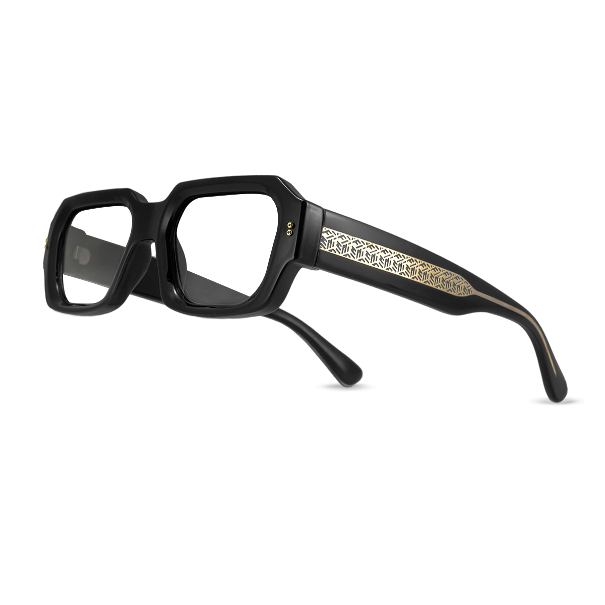 Anteojos Filtro Luz Azul Bronx Premium Series Negro Brillo