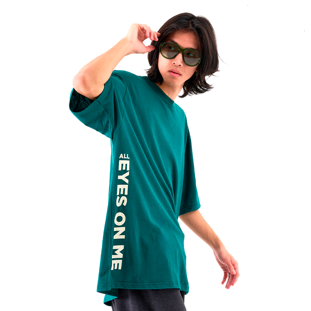 Remera All Eyes On Me Verde