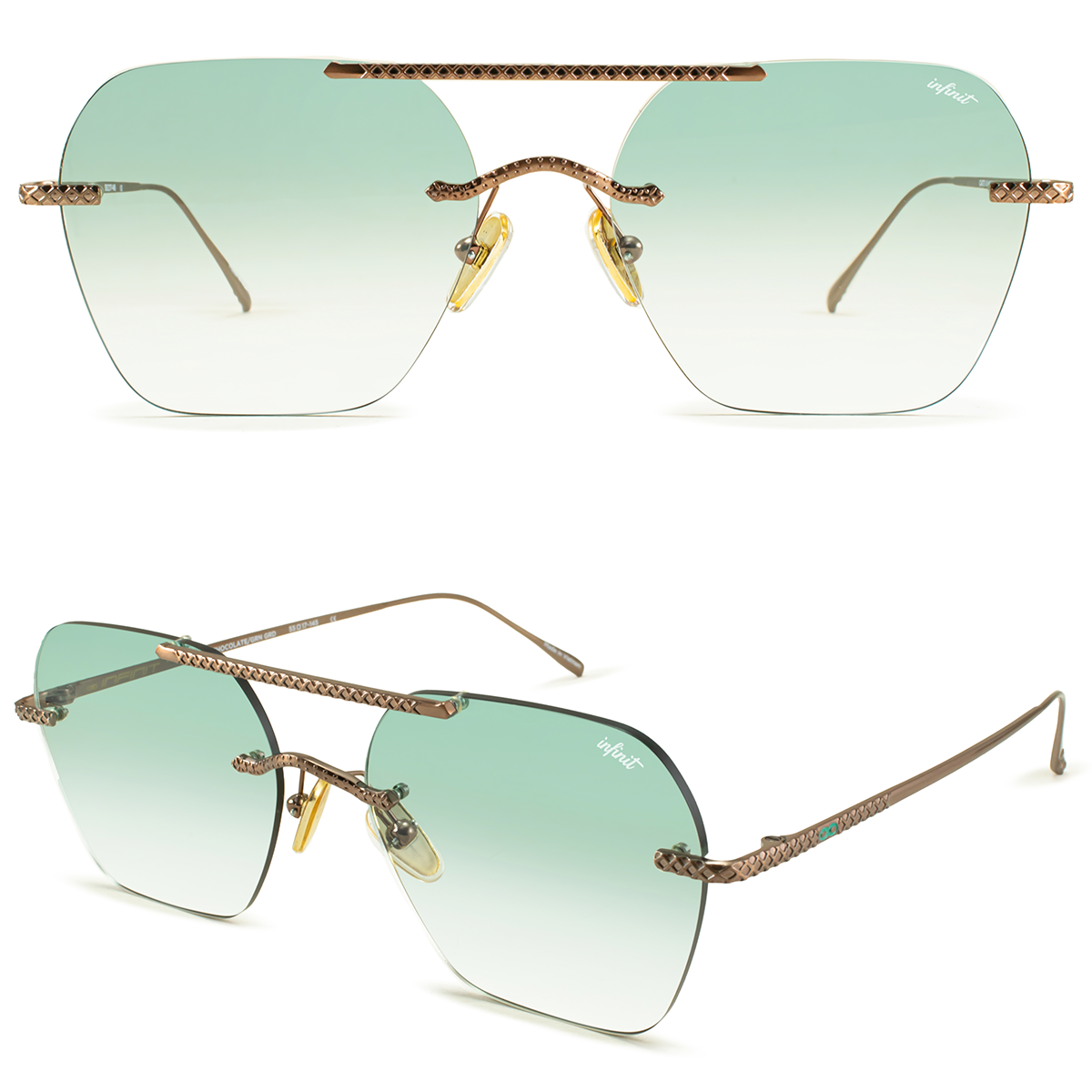 Lyon Metal Chocolate Lente Verde Degrade