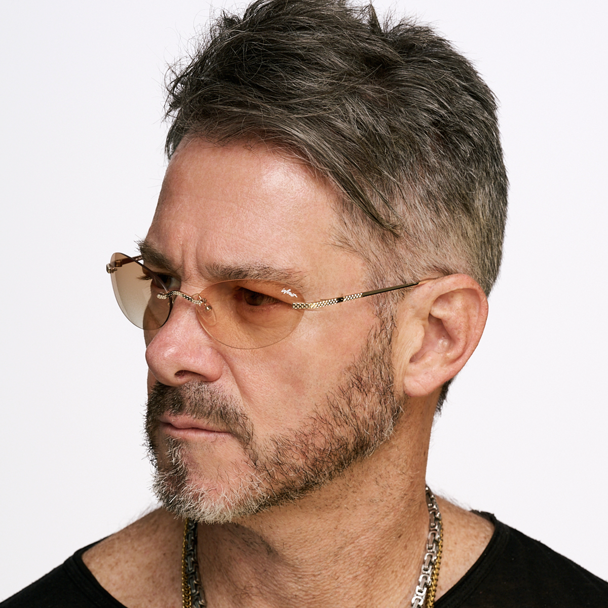 Aero Oval Gold Lente Naranja Degrade