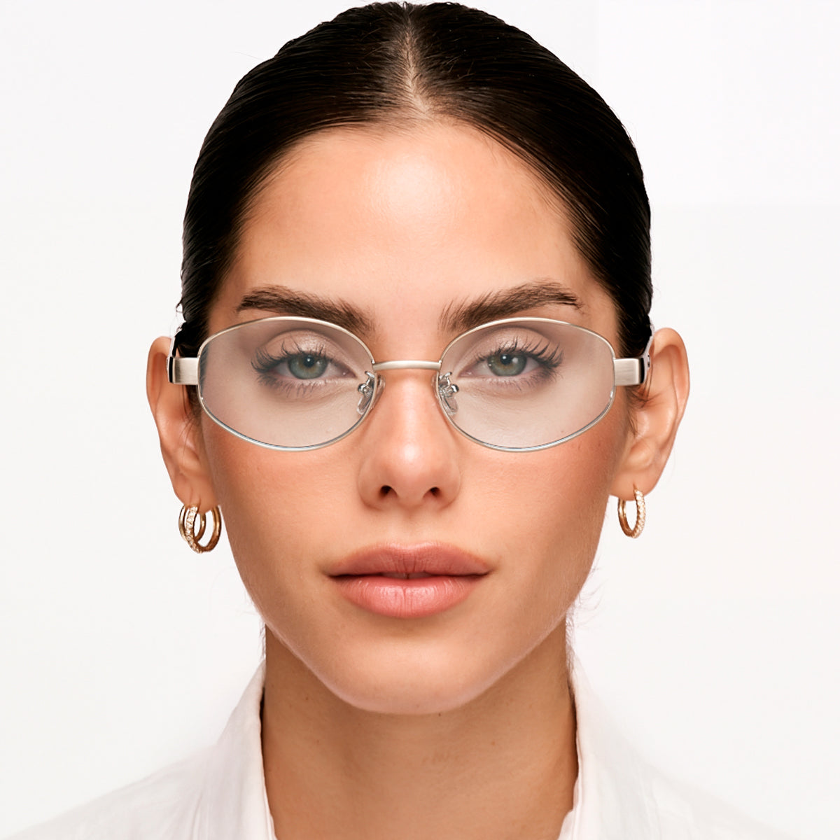 Anteojos Fotocromaticos Alaska Plateado Lente Turquesa