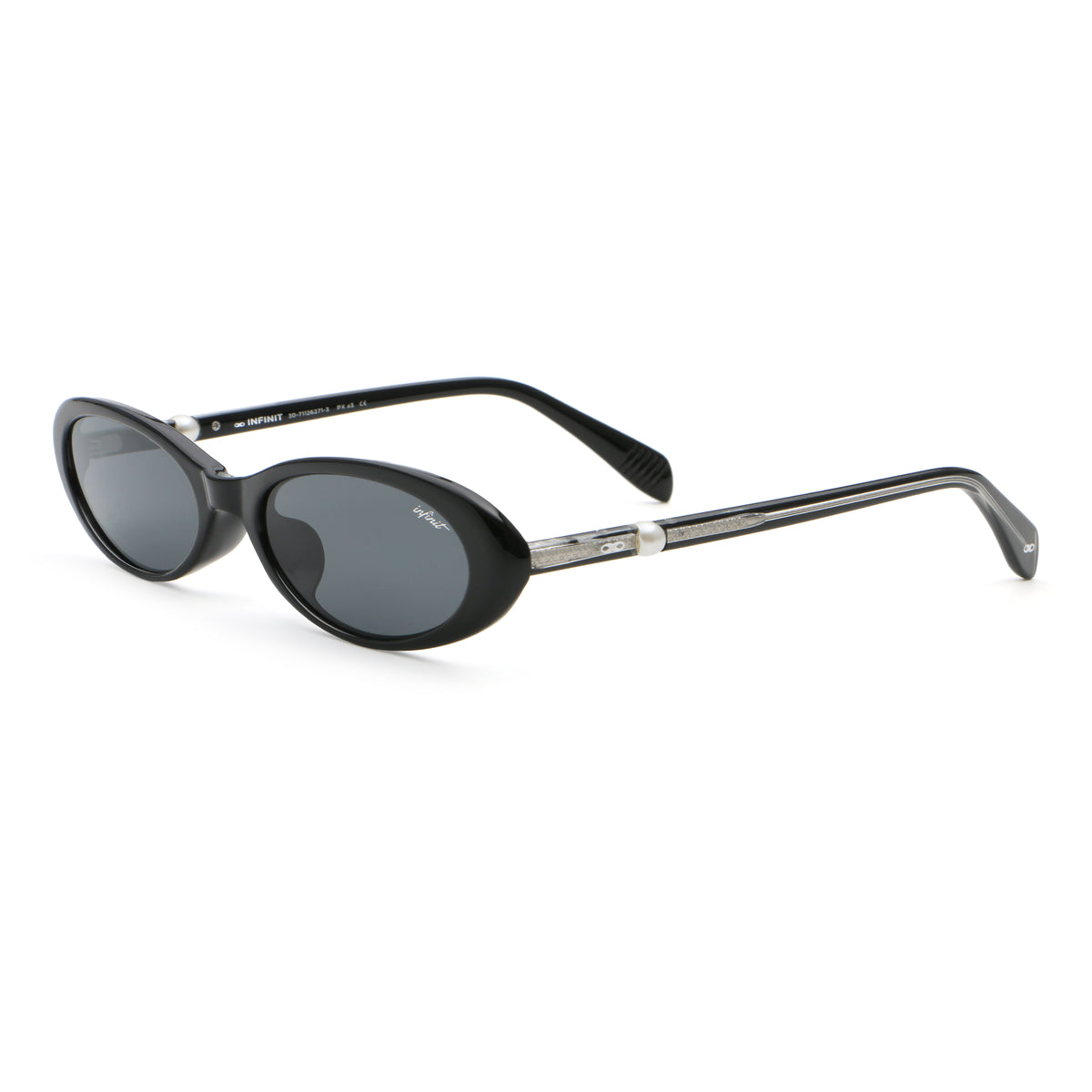 Alba Negro Brillo Lente Gris
