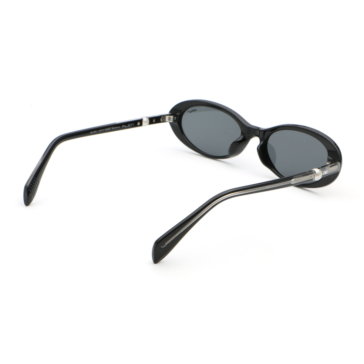 Alba Negro Brillo Lente Gris