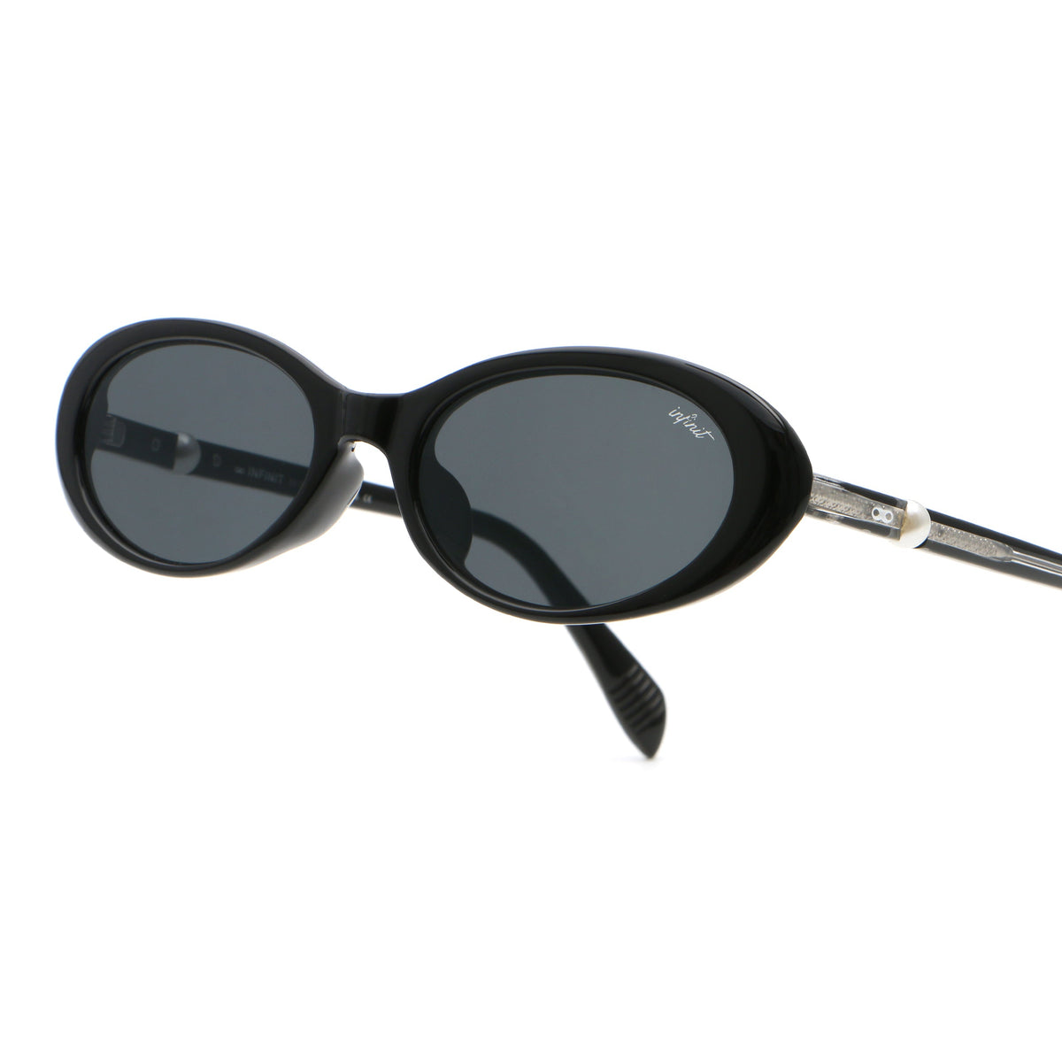 Alba Negro Brillo Lente Gris