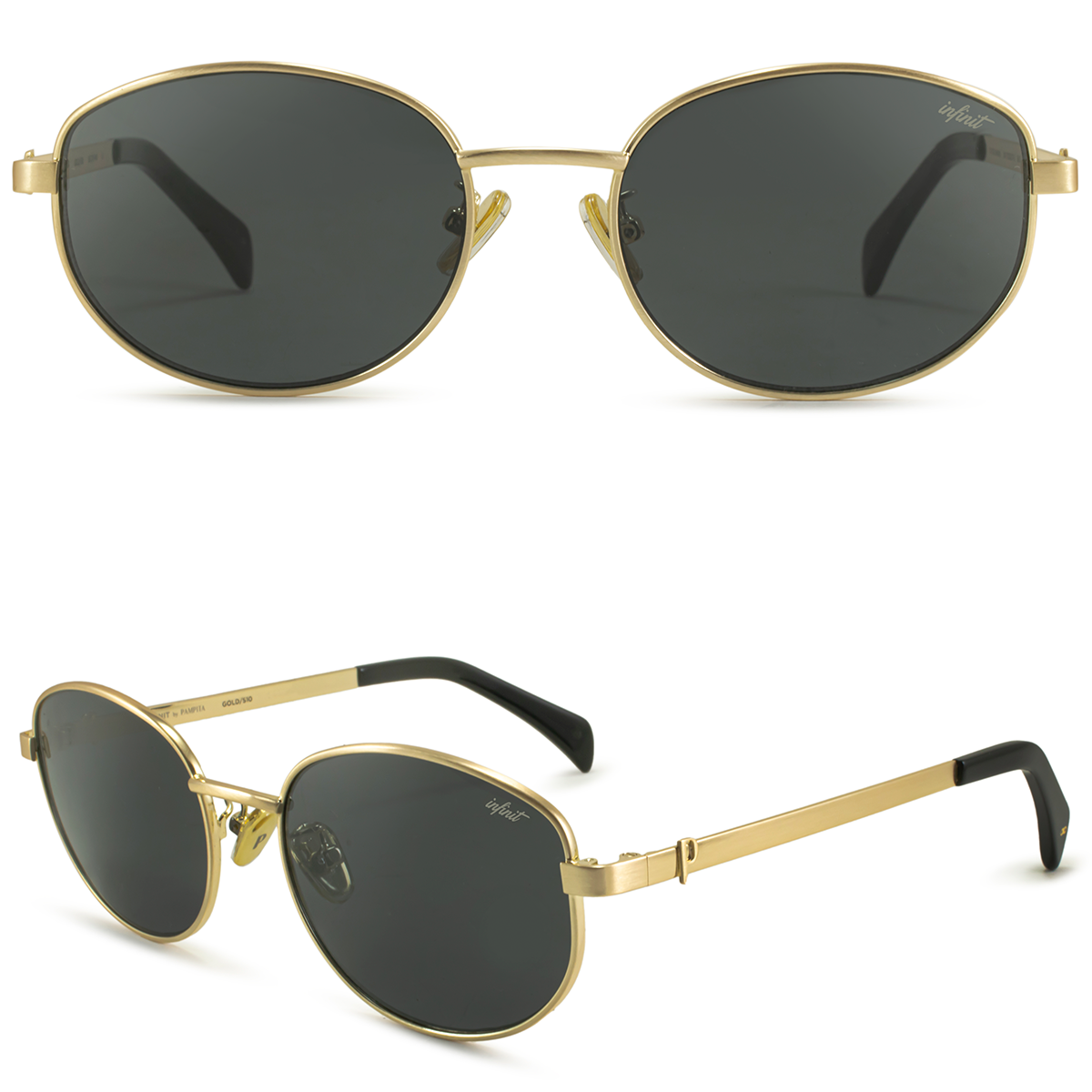 Anglet Dorado Lente Gris By Pampita