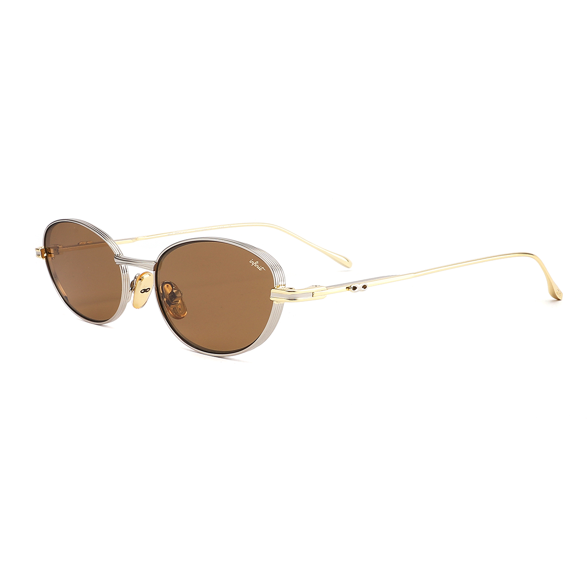 Atlantica Plateado Lente Marron