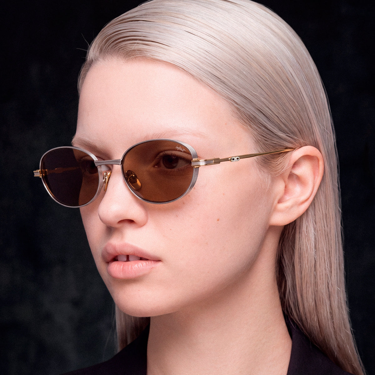 Atlantica Plateado Lente Marron