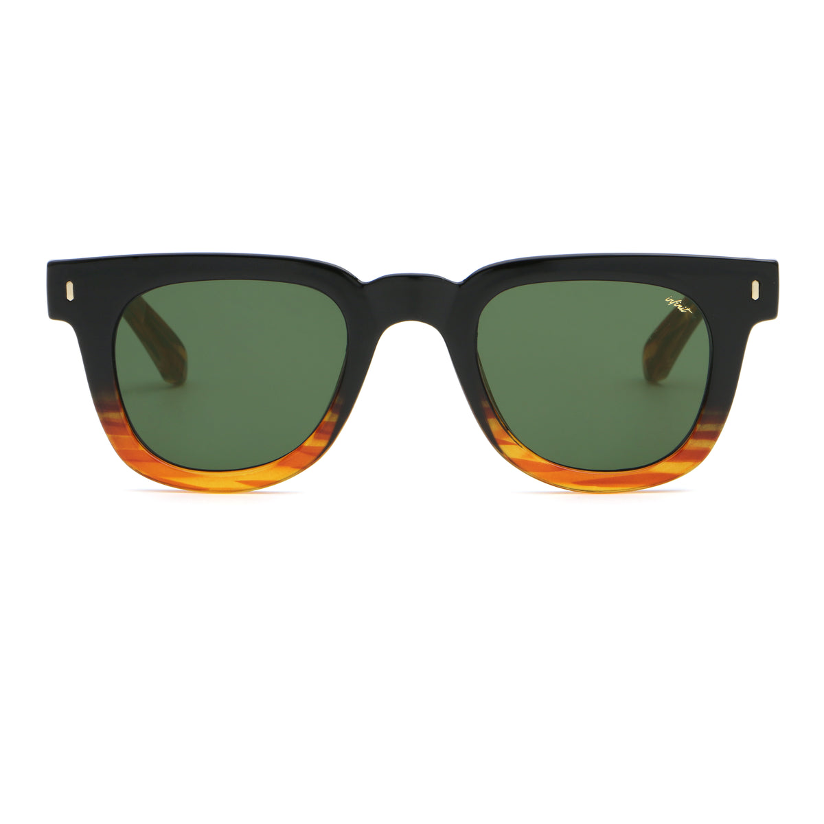 Boston Negro Brillo Carey Lente Verde