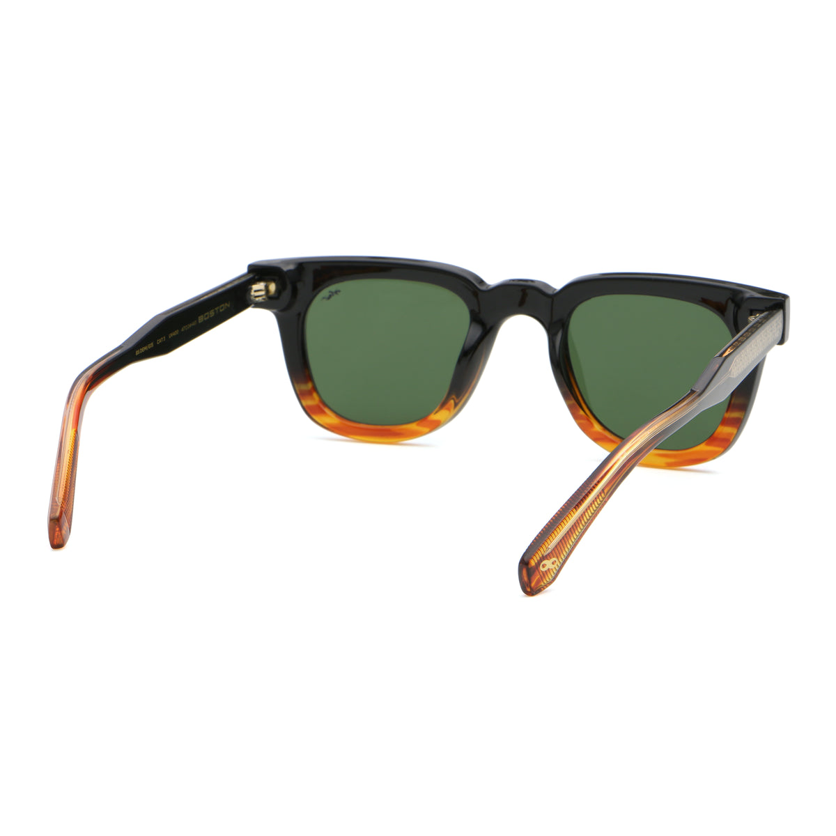 Boston Negro Brillo Carey Lente Verde
