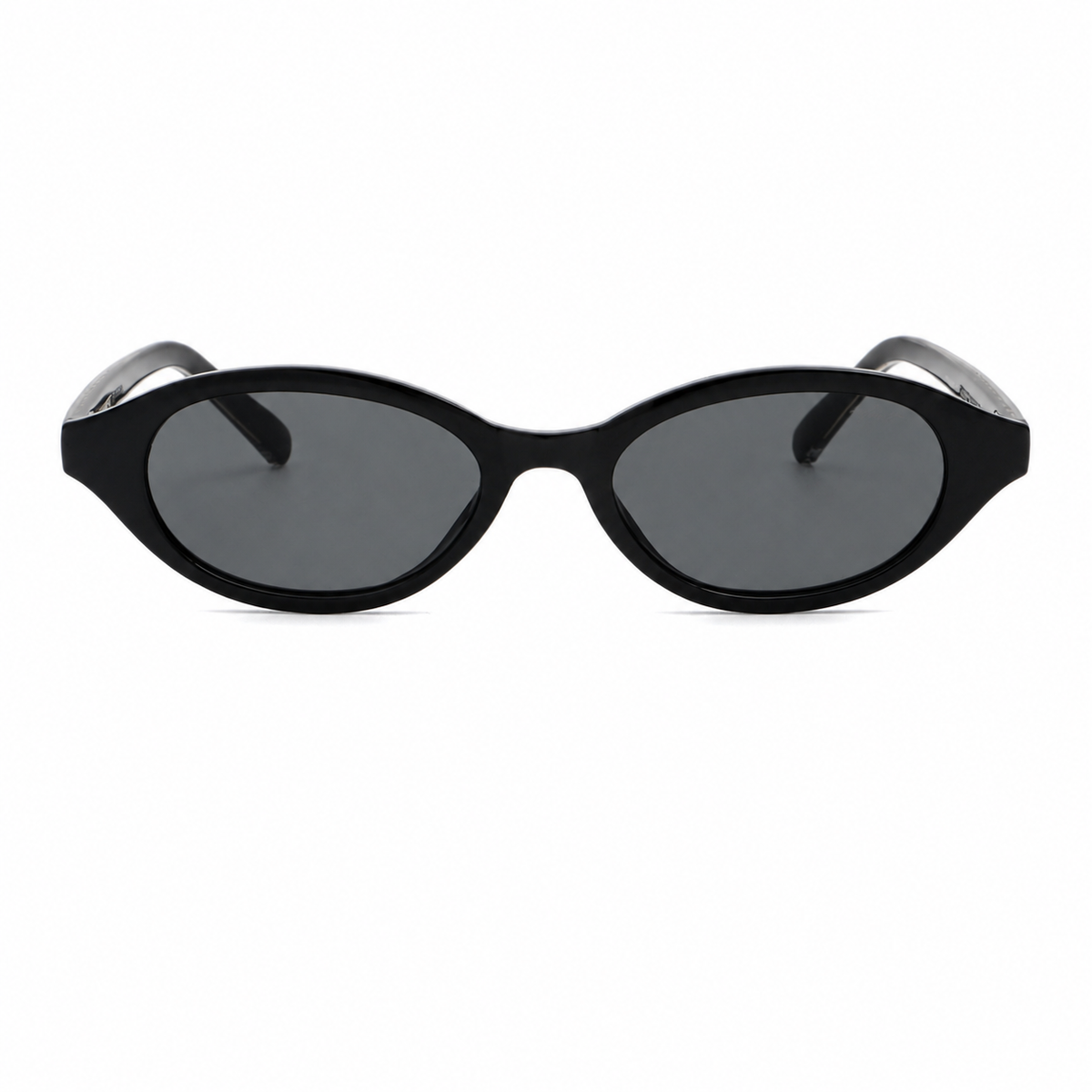 Brigitte Negro Brillo Lente Gris