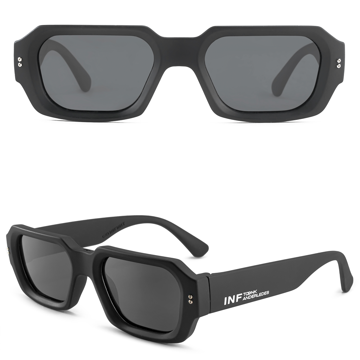 Bronx Negro Mate Lente Gris