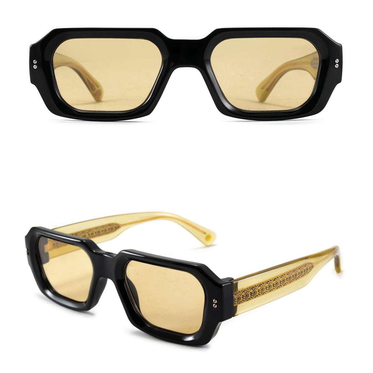 Anteojos De Sol Bronx Premium Series Negro Brillo Lente Tostado