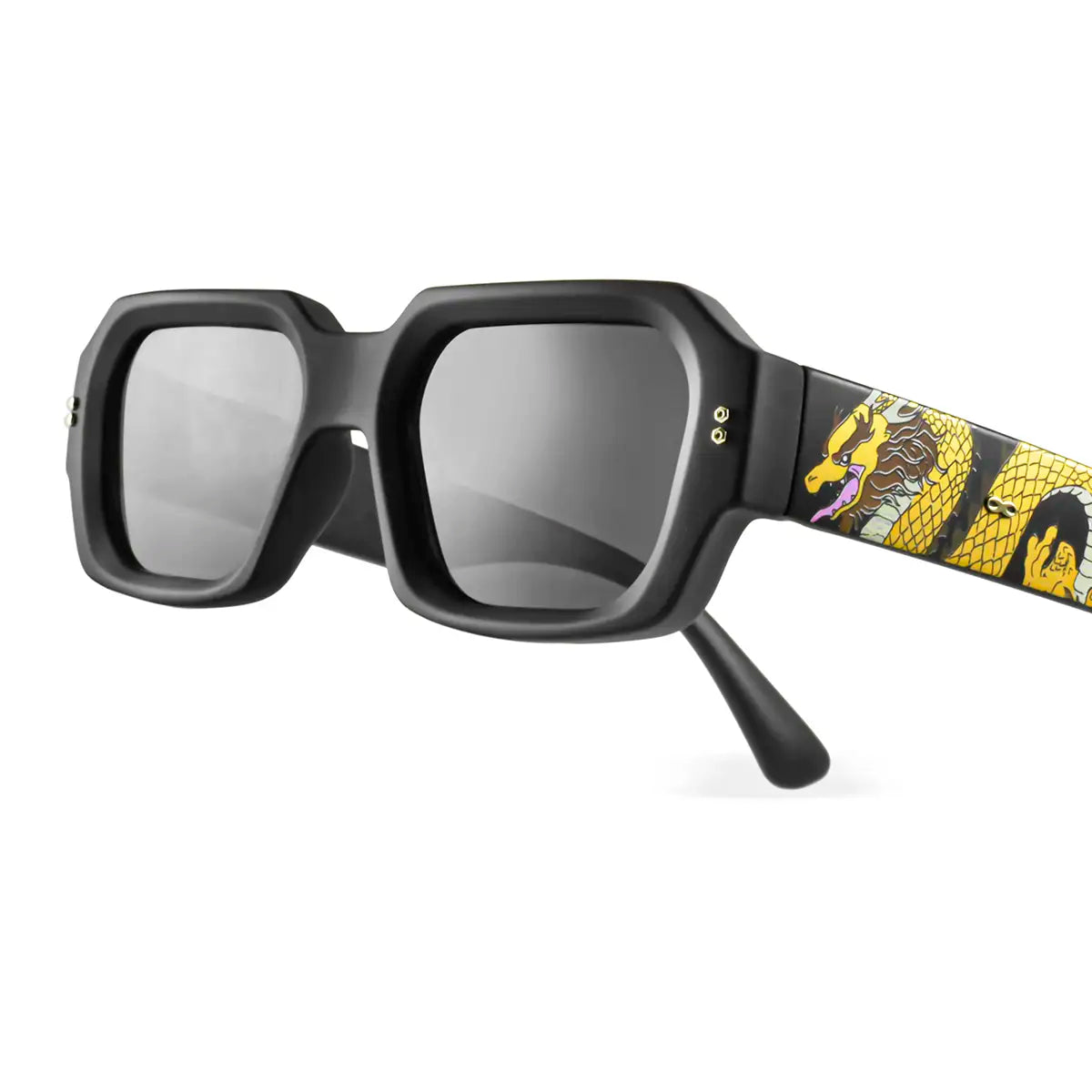 Bronx Dragon Colors Negro Mate Lente Gris