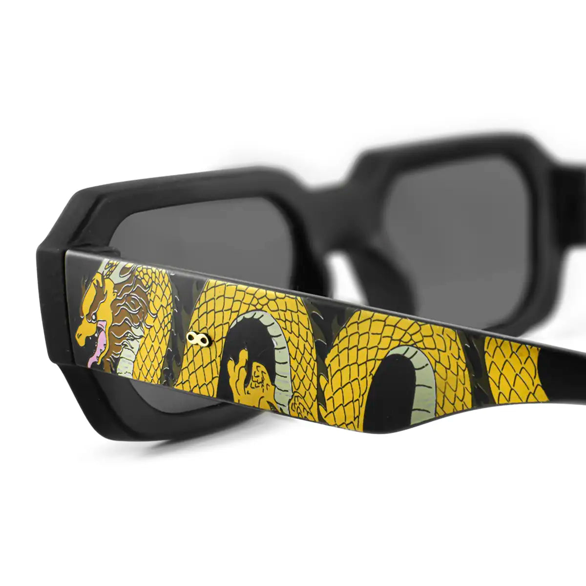 Bronx Dragon Colors Negro Mate Lente Gris