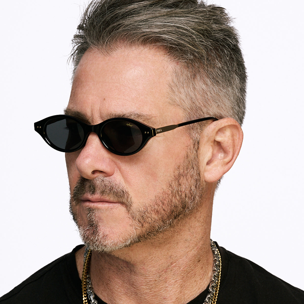 Cali Negro Brillo Lente Gris