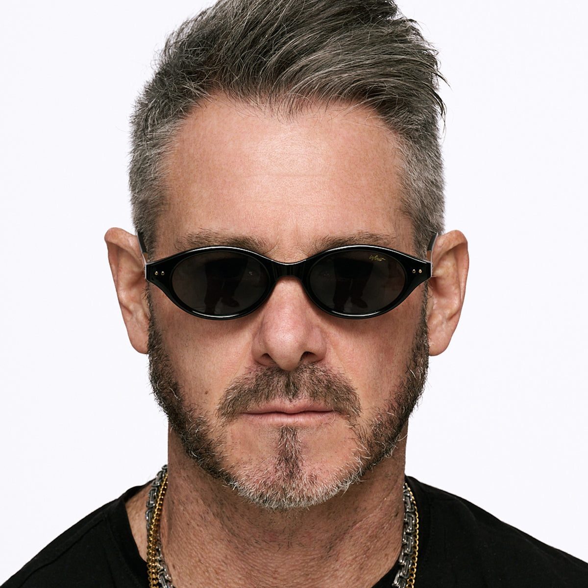 Cali Negro Brillo Lente Gris