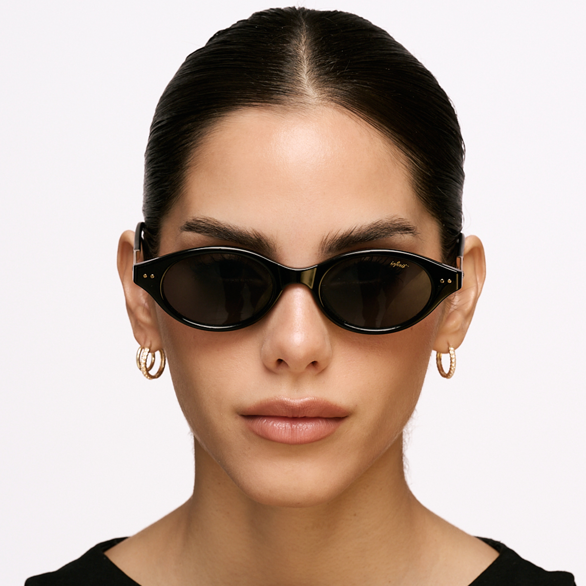 Cali Negro Brillo Lente Gris