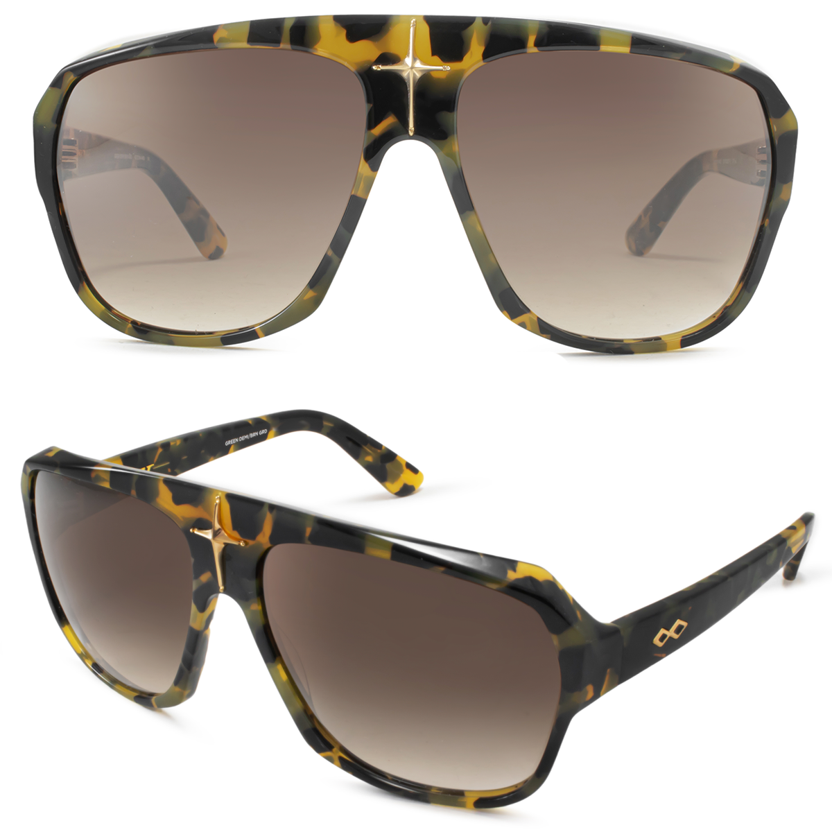 Cruz Carey Verde Lente Marron Degrade