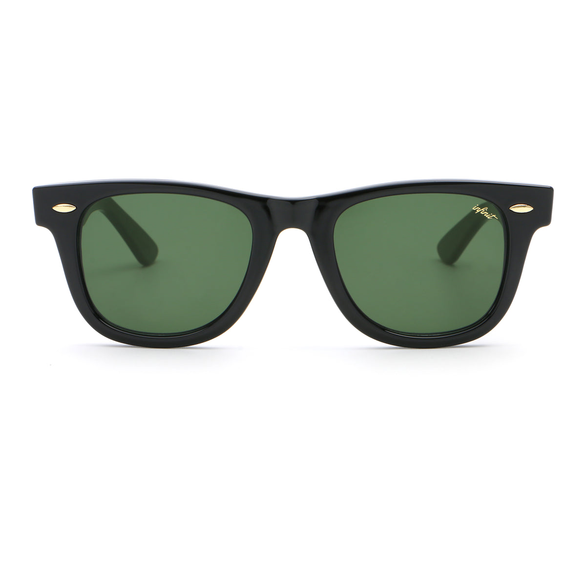 Dione Negro Brillo Lente Verde By Pampita