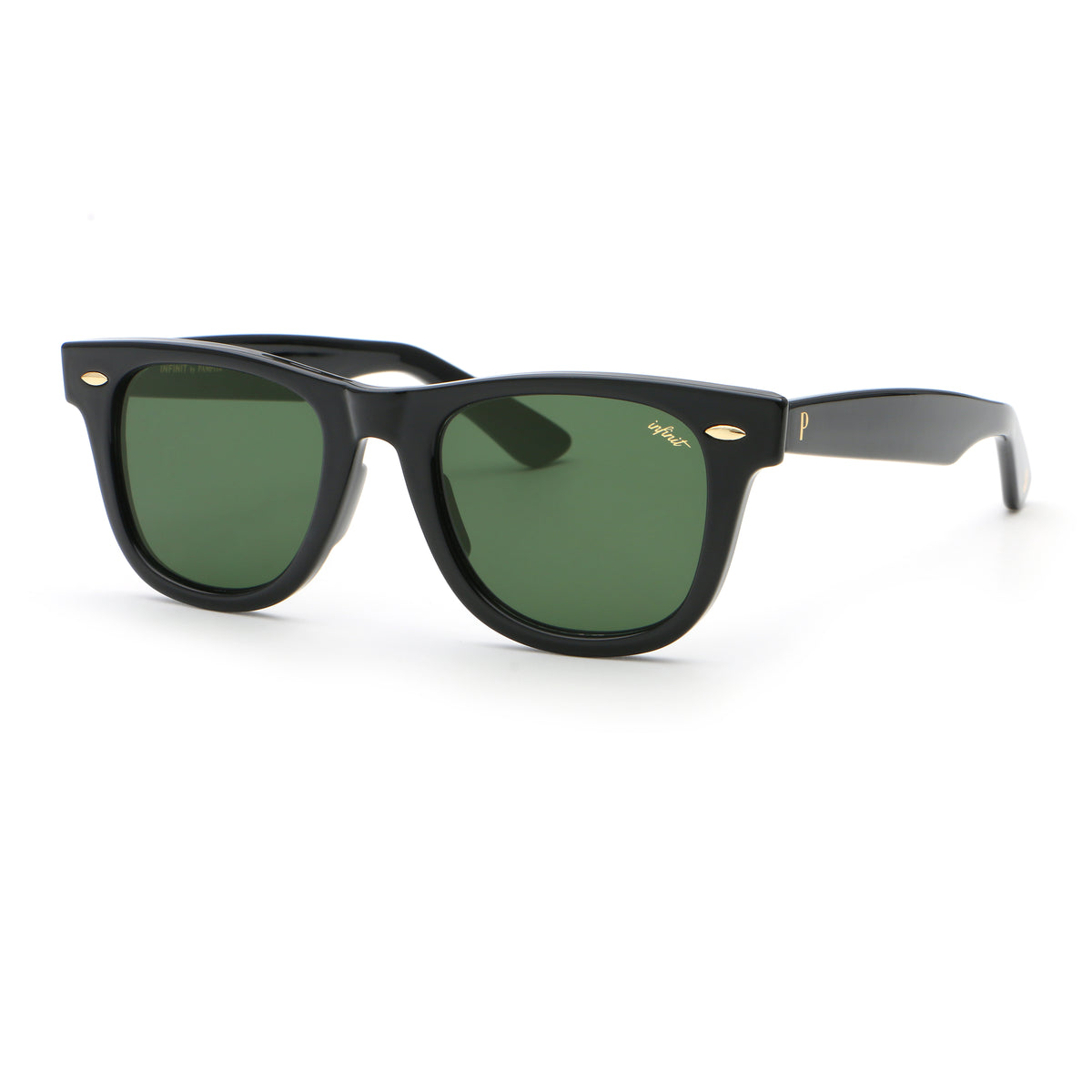 Dione Negro Brillo Lente Verde By Pampita
