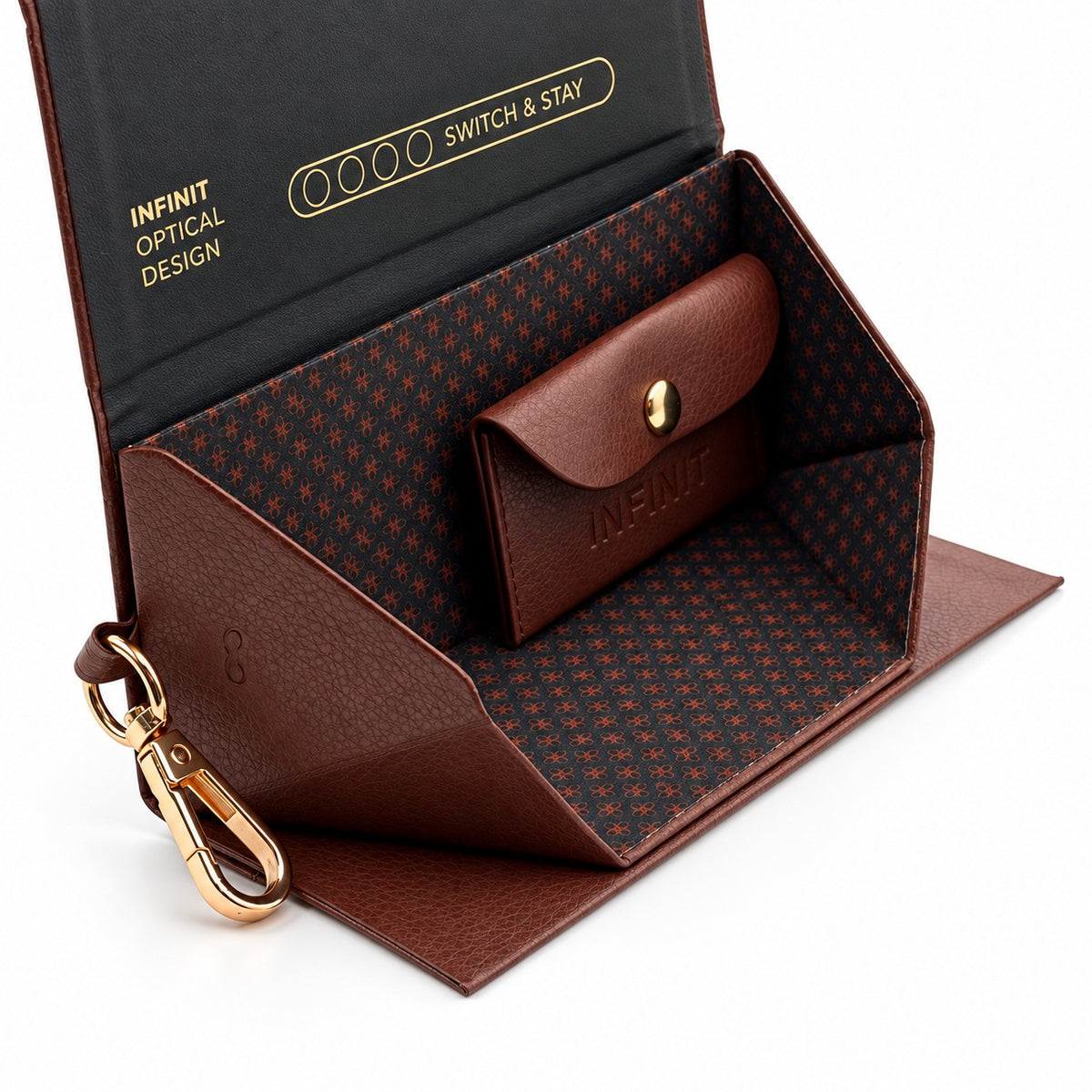 Chelsea Dorado Lente Gris con Piedras Magnéticas Intercambiables