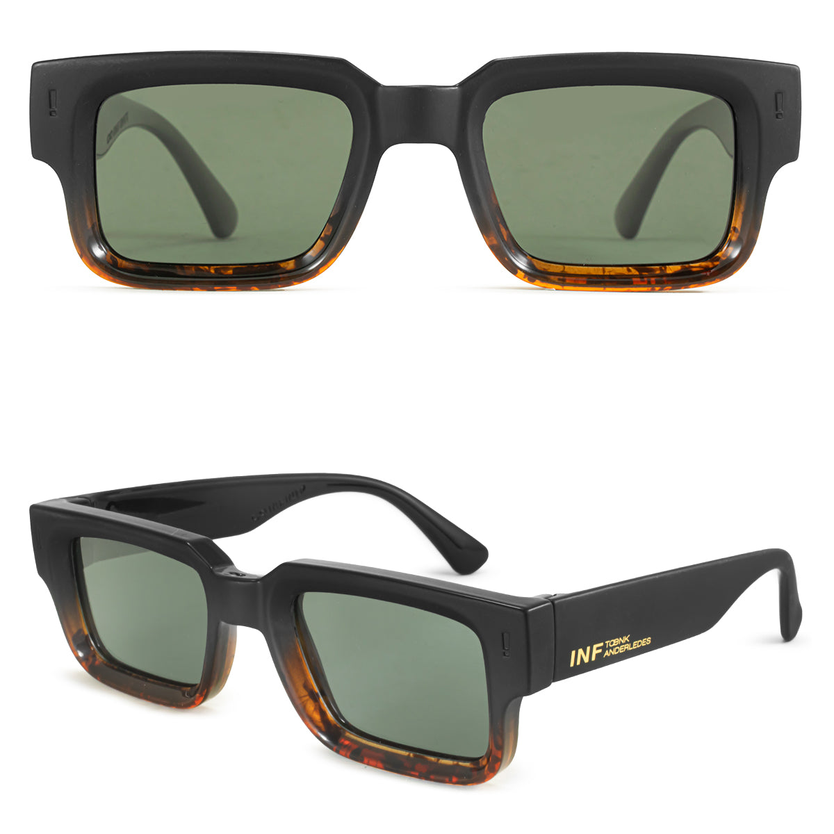 Exclamation Negro Mate Carey Lente Verde Polarizado