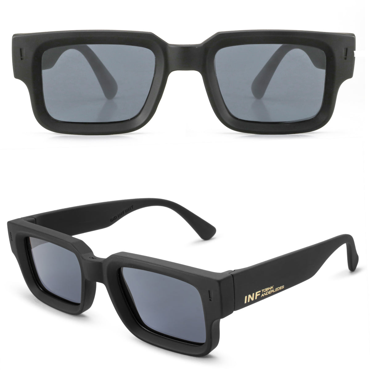 Exclamation Negro Mate Lente Gris