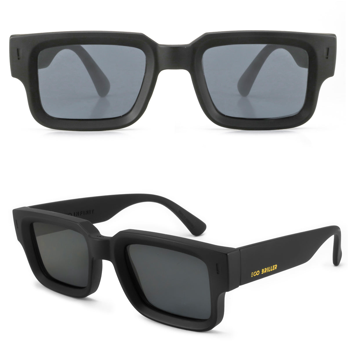 Exclamation Negro Mate Lente Gris Eco Sustentable