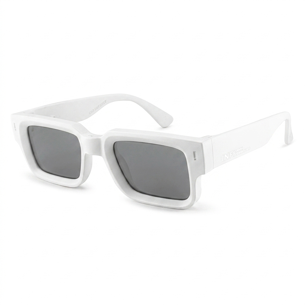 Exclamation Blanco Mate Lente Espejada Plomo