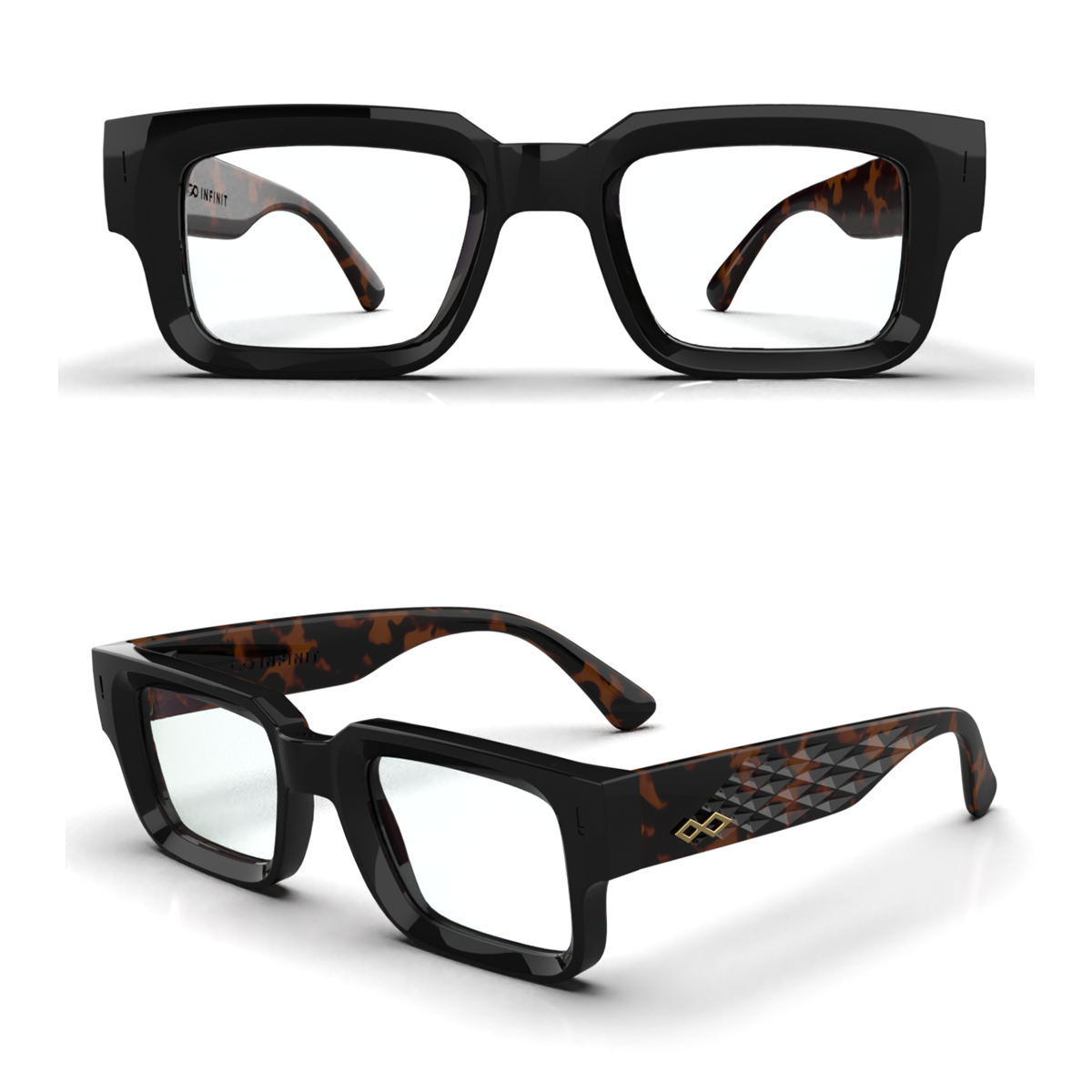 Armazon Exclamation 3D Negro Brillo Carey