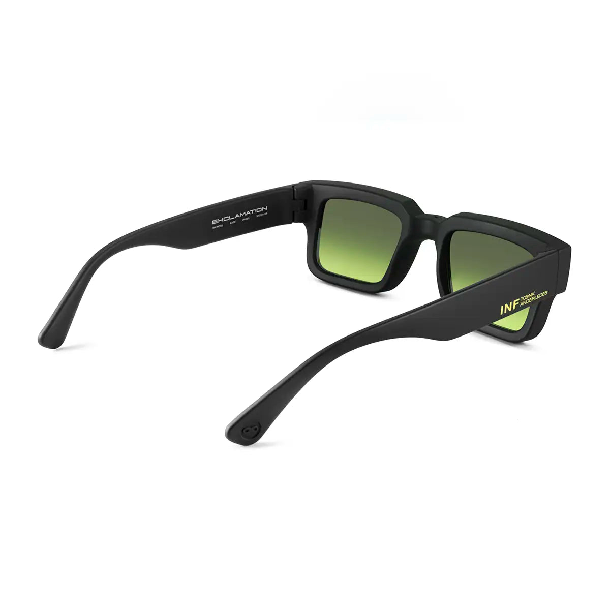 Exclamation Negro Mate Lente Verde Musgo