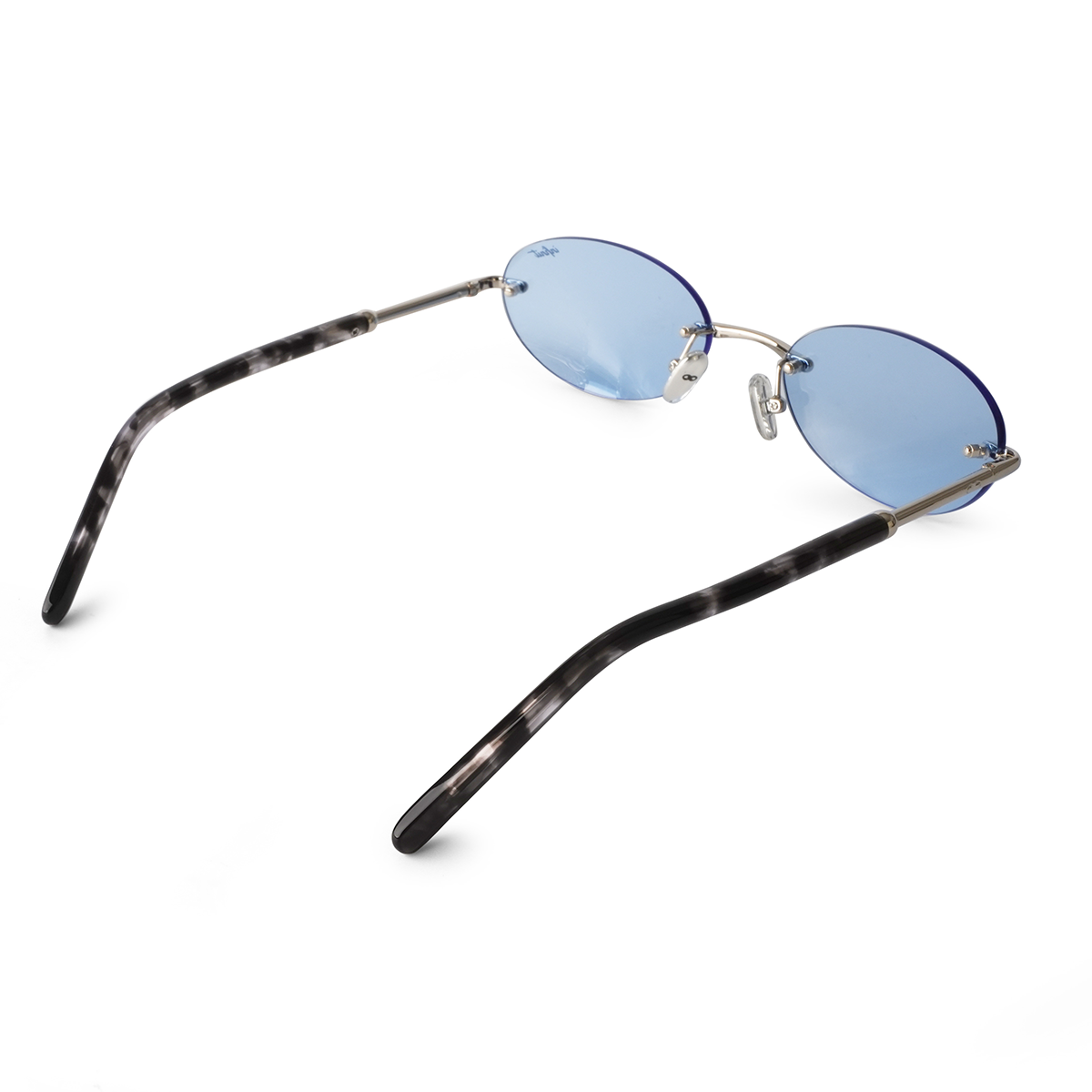 Fluge Plateado Lente Celeste